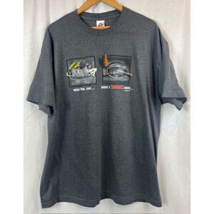 Vintage Y2K 2000s Redneck Hunting Roadkill T shirt Tee Humor Adult size 2XL XXL